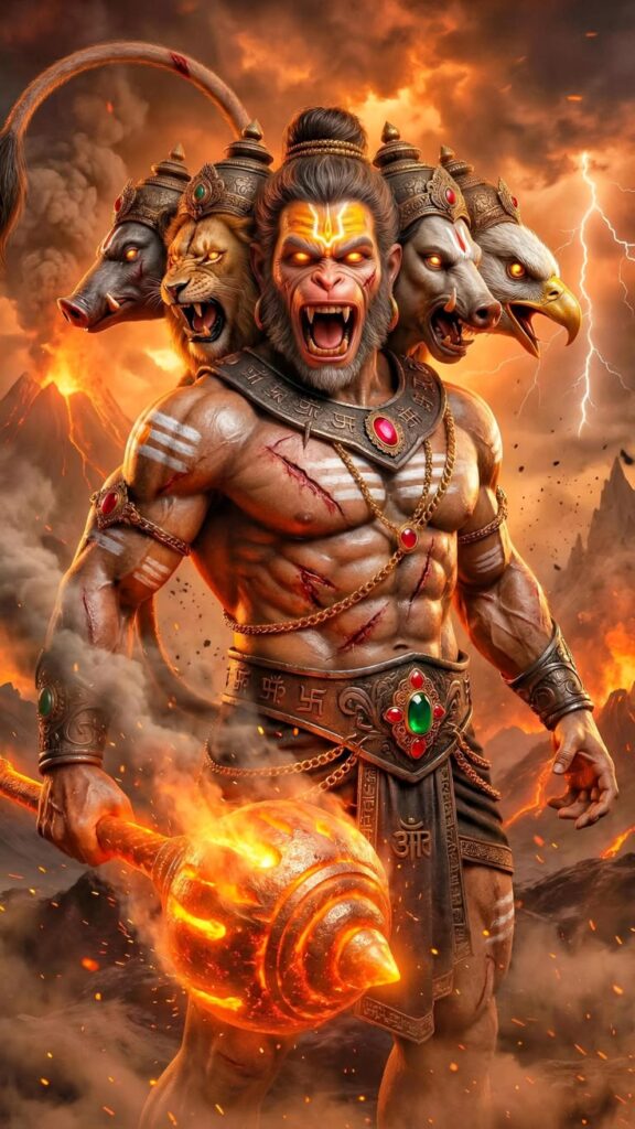 panchmukhi hanuman photo benefits