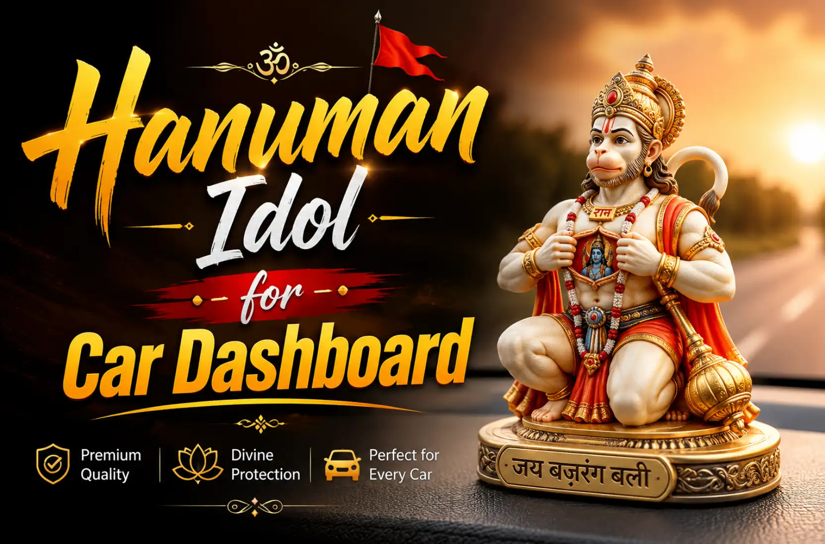 Hanumanth Auto Hanuman Ji For Car Dashboard – Benefits & Vastu Tips
