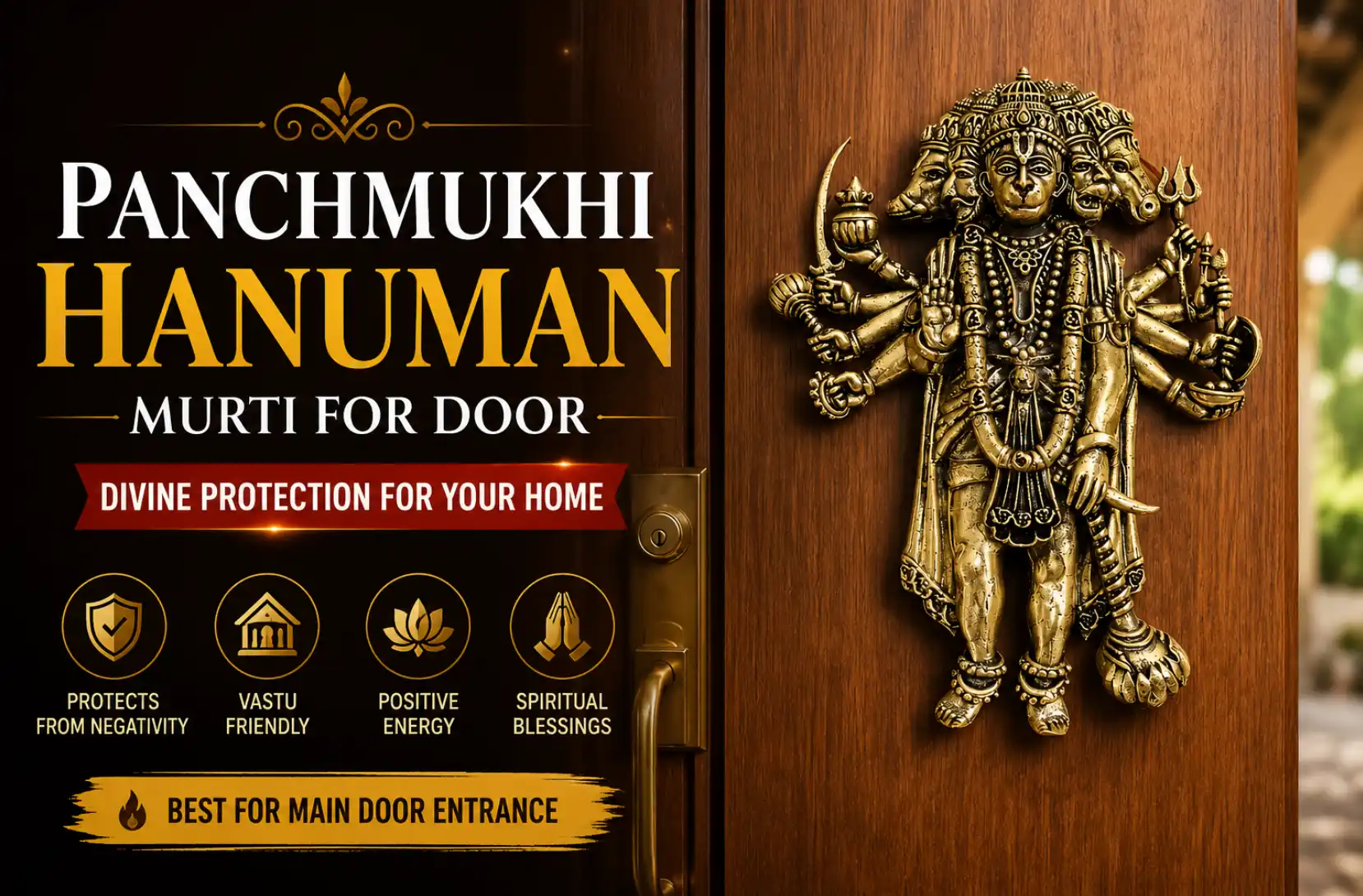panchmukhi hanuman murti for door