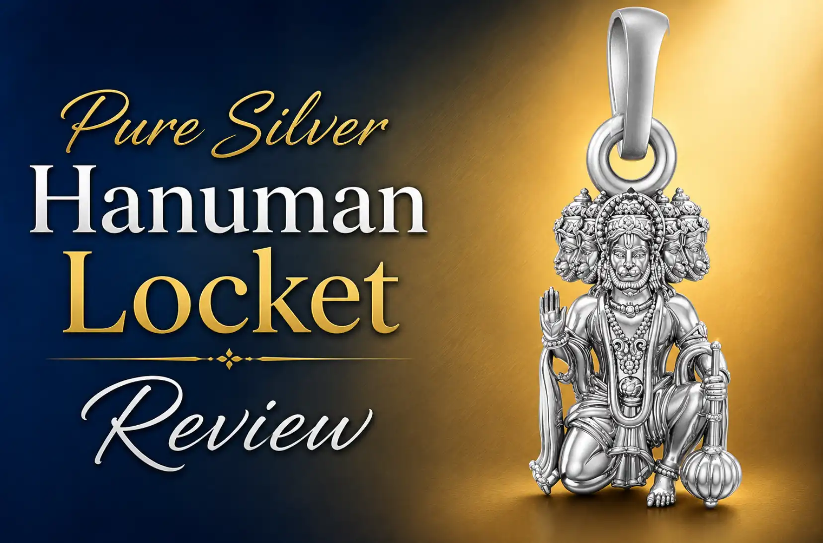 Pure Silver Hanuman Locket Review – Akshat Sapphire Sterling Silver Panchmukhi Hanuman Pendant